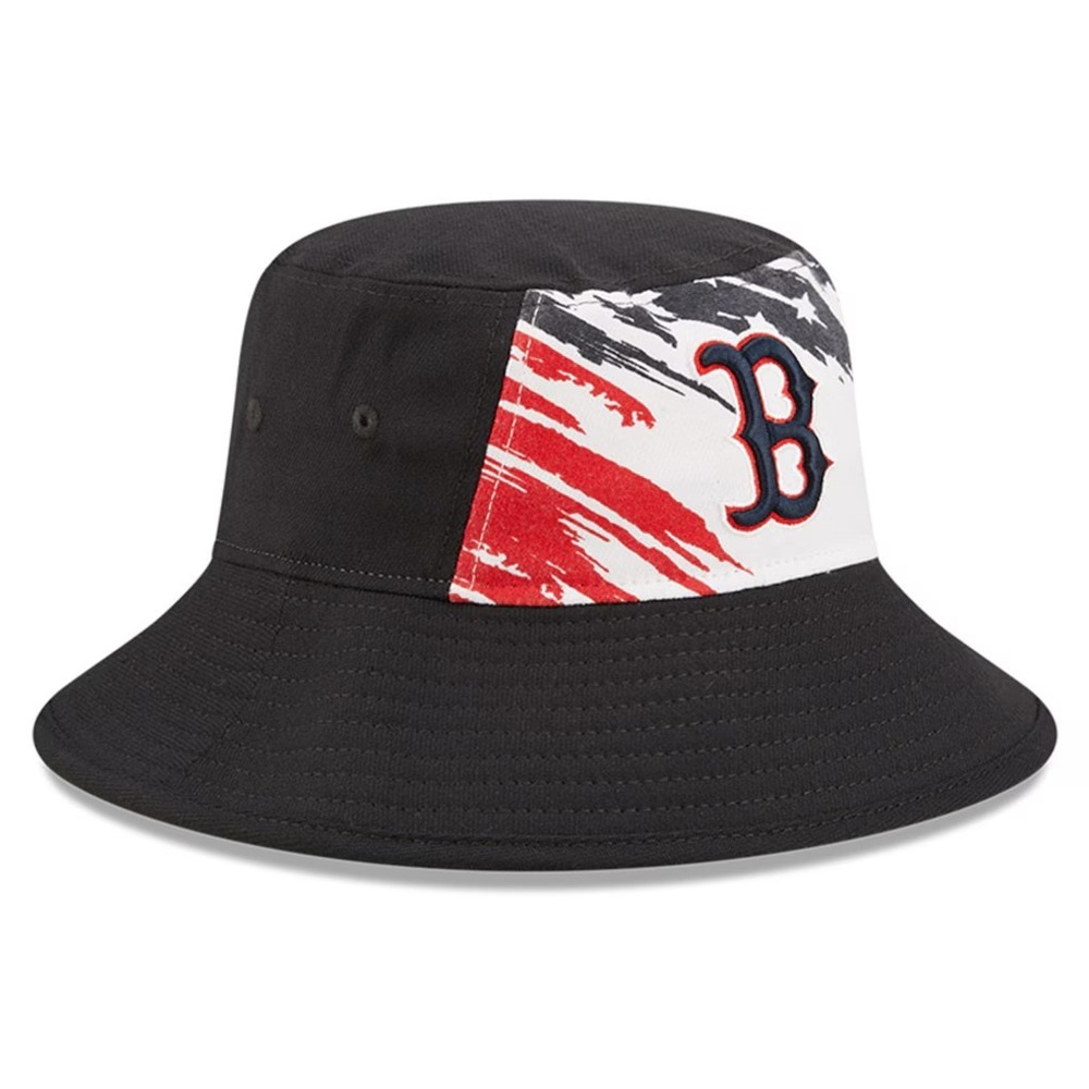 New Era Boston Red Sox Fourth 4th of July Red, White, and Blue Bucket Hat OSFM